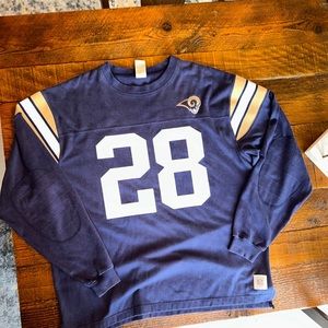 Vintage Marshall Faulk long sleeve jersey. Excellent condition. Size XL.